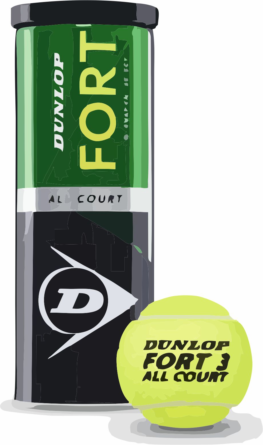 4 Tubos Dunlop Fort - Tubo de lata - Imagen 3